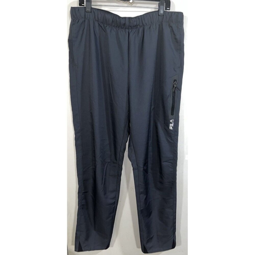 Fila Sport Athletic Unisex Charcoal Gray Sweat Pants XL Pockets Stretch